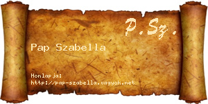 Pap Szabella névjegykártya