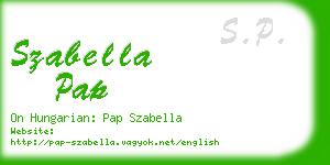 szabella pap business card